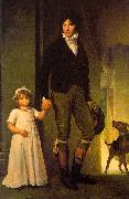  Baron Francois  Gerard Jean-Baptiste Isabey and his Daughter china oil painting artist